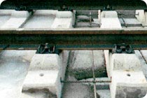exactly aligned sleepers with concrete
